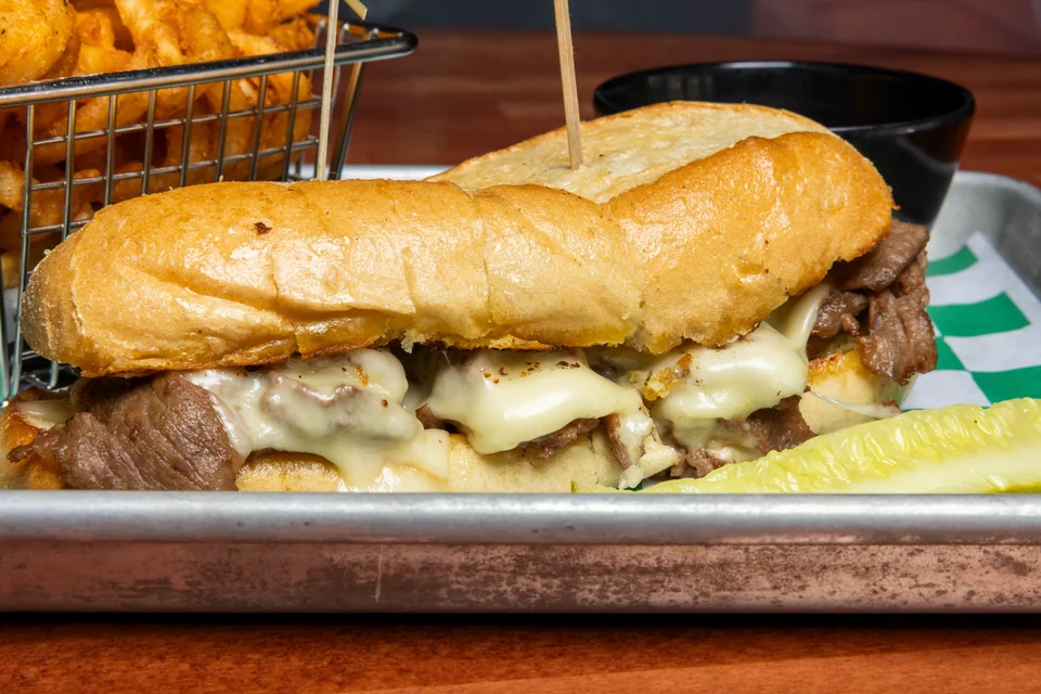 The Happy G. French Dip photographed for Peachtree Sporting Club
